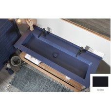 Раковина 120 см Acquabella ENCIM.INTEGRA_120XL_S/F_SLATE_NEGRO, чёрный