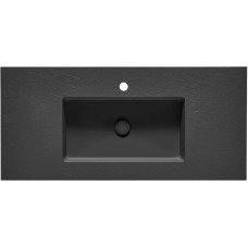 Мебельная раковина 100 см Acquabella ENCIM.INTEGRA_100_C/F_SLATE_NEGRO, чёрный