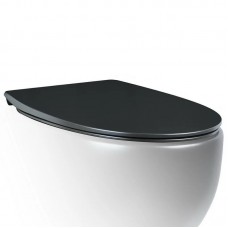 Крышка-сиденье SoftClose AeT Dot 2.0 для унитаза c микролифтом черная матовая C555R105