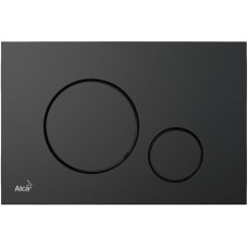 Клавиша смыва для унитаза AlcaPlast Thin M678, черный матовый