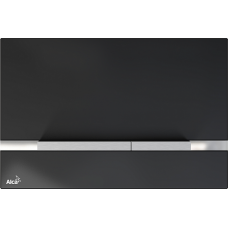 Клавиша смыва для унитаза AlcaPlast Flat STRIPE-GL1204, чёрный