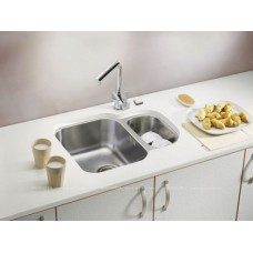 Кухонная мойка Alveus Duo 70 1039363 нержавеющая сталь в комплекте с сифоном