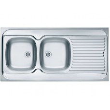 Кухонная мойка Alveus Classic 100 1009084 нержавеющая сталь в комплекте с сифоном