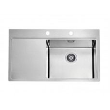 Кухонная мойка Alveus Pure 50R Kmb 1103653 нержавеющая сталь в комплекте с сифоном