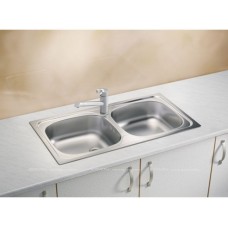 Кухонная мойка Alveus Basic 70 1008846 нержавеющая сталь в комплекте с сифоном