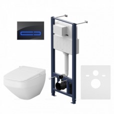 Комплект Am.Pm Inspire 2.0 подвесной унитаз + крышка-сиденье + инсталляция + панель смыва IS450A38.CCC50A