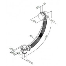 Слив-перелив Am.Pm Gem W90A-000-OflB для ванны, черный матовый