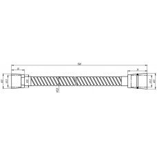 Шланг для душа Aquanet Steel AF210-97S
