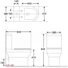 Унитаз-компакт Aquanet Rimless Logic-C CL-12339