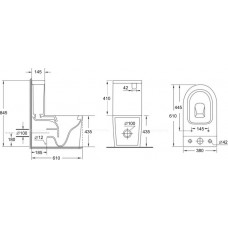 Унитаз-компакт Aquanet Rimless Atago 2.0 C1 LX-2904