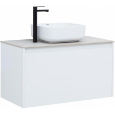 Тумба с раковиной Aquanet Nova Lite 90 белая (1 ящик)
