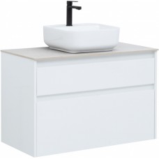 Тумба с раковиной Aquanet Nova Lite 90 белая (2 ящика)