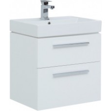 Тумба с раковиной Aquanet Nova 60 см 242279, 2 ящика, белый