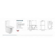 Унитаз-компакт Azario Grado 2141 с сиденьем микролифт