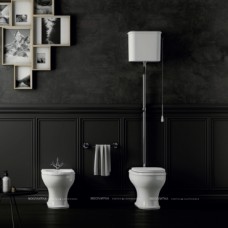Крышка-сиденье Azzurra Charme CHA1800/F bi/cr для унитаза с микролифтом, петли хром