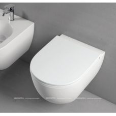 Крышка-сиденье Azzurra Comoda COM 1800 F bi для унитаза с микролифтом, белый
