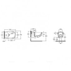 Биде подвесное Azzurra Jubilaeum JUBKS000000MBI*1 (JUB500/SOSK bi*1) белый