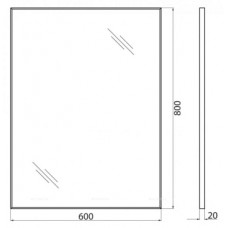 Зеркало BelBagno SPC-AL-600-800