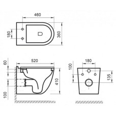 Подвесной унитаз BelBagno Senso-R BB017CHR