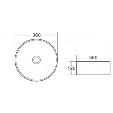 Накладная раковина BelBagno BB1357
