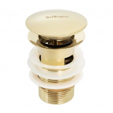Донный клапан BelBagno BB-SAT-ORO для раковины, золото