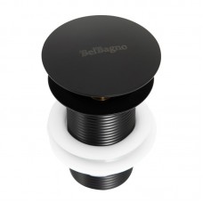 Донный клапан BelBagno BB-SC-NERO для раковины, чёрный матовый