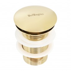 Донный клапан BelBagno BB-SC-ORO для раковины, золото