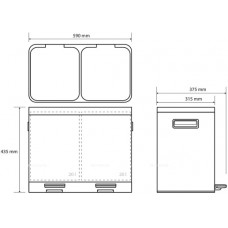 Ведро для мусора Bemeta Home 104315272
