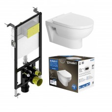 Комплект Duravit DuraStyle Basic Rimless 45620900A1 подвесной унитаз + инсталляция 8010-1000(T02-2113)