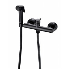 Гигиенический душ со смесителем Bravat D9141BW-RUS, черный
