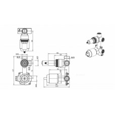 Скрытая часть Bravat Built-in D982CP-B-ENG