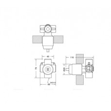 Скрытая часть Bravat Built-in D999BW-ENG