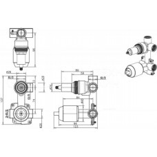 Скрытая часть Bravat Built-in D982BW-B-ENG