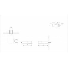 Держатель для душевой лейки Bravat P7184BW-ENG