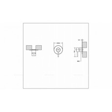 Встраиваемый смеситель Bravat Arc PB86061BW-A1-ENG
