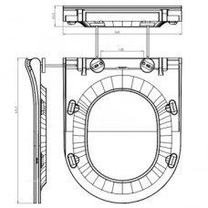 Крышка-сиденье Cersanit Street Fusion S-DS-SFU-S-DL-t Slim для унитаза с микролифтом, белый