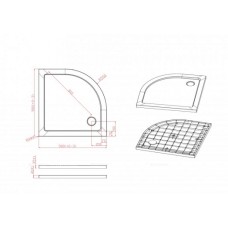 Экран для поддона Cezares TRAY-M-R-100-SCR