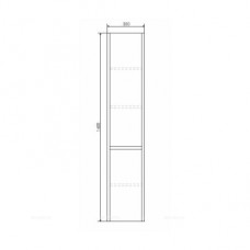 Шкаф-пенал Comforty Тромсе-35 дуб сонома 00004151266