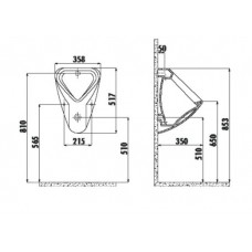 Писсуар подвесной Creavit TP630
