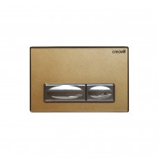 Клавиша смыва для инсталляции Creavit GP4008.00 золото стекло