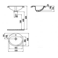 Раковина Creavit TP225-00CB00E-0000 52 см