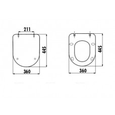 Крышка-сиденье для унитаза Creavit Duck KC0903.01.1400E с микролифтом, черная матовая