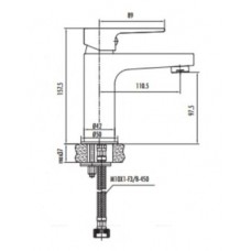 Cмеситель Creavit Sharp SR1500G для раковины