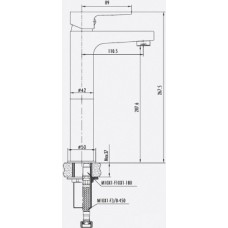 Cмеситель Creavit Sharp SR6500S для раковины, черный