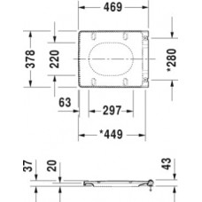 Крышка-сиденье Duravit Vero Air 0022090000 для унитаза с микролифтом