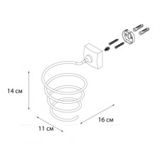 Держатель для фена FIXSEN Kvadro FX-61319B