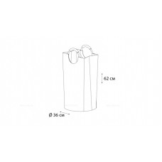 Корзина для белья FIXSEN LOFT STYLE с алюминиевыми ручками бежевая FX-1012