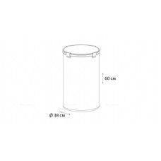 Корзина для белья FIXSEN SMART STYLE на завязках серая FX-1033A