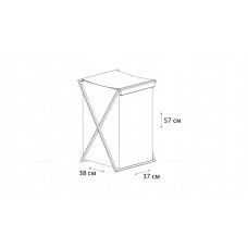 Корзина для белья FIXSEN LOFT STYLE складная серая FX-1023