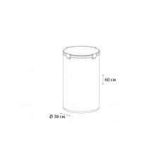 Корзина для белья FIXSEN SMART STYLE на завязках белая FX-1033B